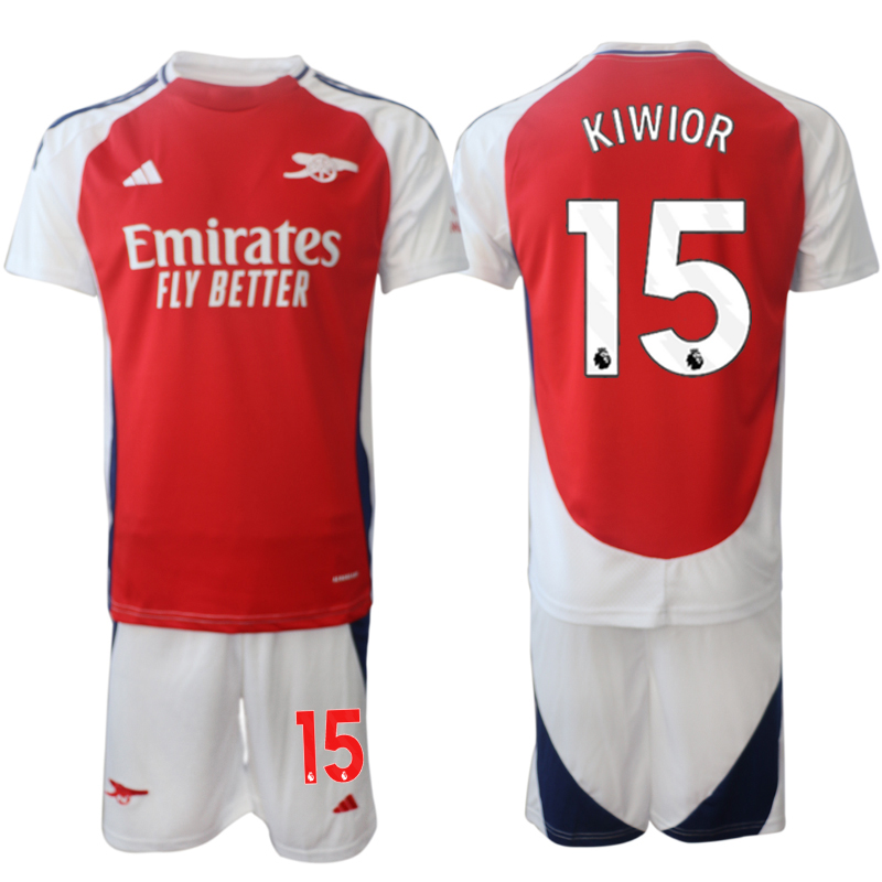 Men 2024-2025 Club Arsenal home Red 15 Soccer Jersey